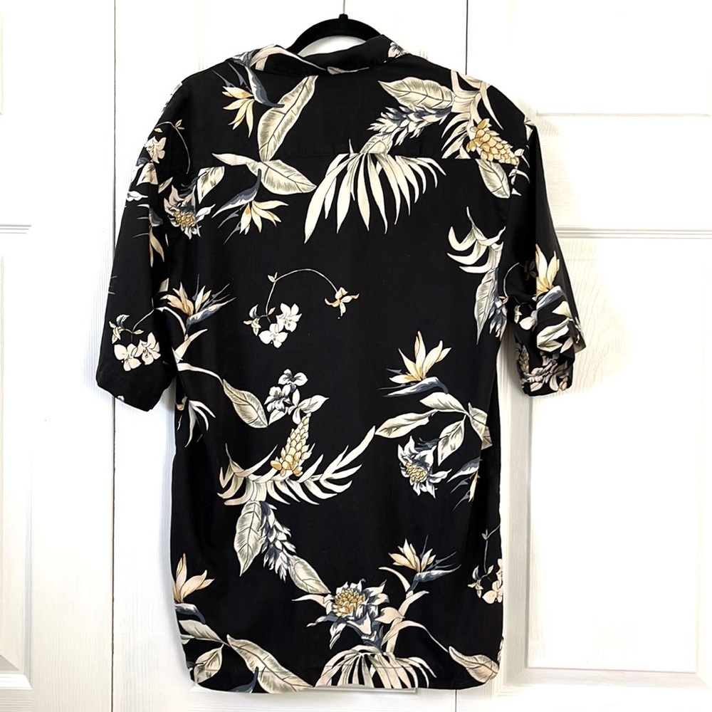 Hawaiian Silk Shirt KulaKula sz M - Picture 3 of 5